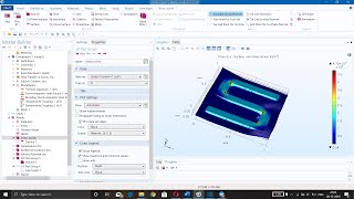 Joule heating effect  Multiphysics in integrated circuitCOMSOL Multiphysics [upl. by Ahsietal]