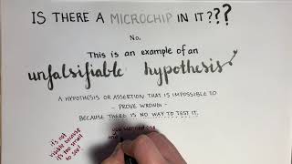 One minute science Vaccine Microchips and Unfalsifiable Hypotheses [upl. by Jonis822]