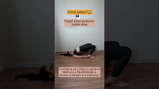 Postura da Meia Ponte Ardha Setu Bandhasana  Yoga [upl. by Rhu]