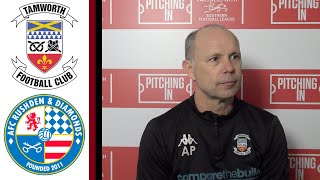 Tamworth FC Vs AFC Rushden amp Diamonds Post Match Interview [upl. by Lynda]