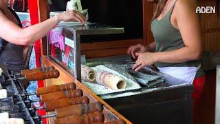 Czech Street Food in Prague  Trdelnik [upl. by Lamori90]