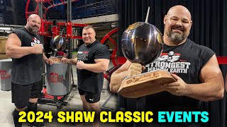 The Strongest Man on Earth 2024 EVENTS ANNOUNCED Shaw Classic [upl. by Trautman]