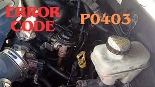 HOW TO FIX ERROR CODE P0403EGR VALVE REPLACEMENT MAZDA TRIBUTEFORD ESCAPE [upl. by Cannon]