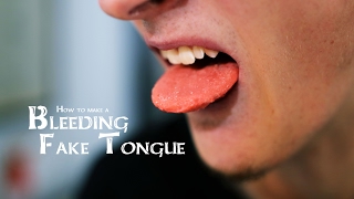 How to make a Bleeding Fake Tongue [upl. by Jonah309]