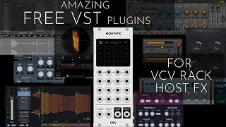 9 Super Useful FREE VST Plugins for VCV Rack HOST FX module [upl. by Arocet]