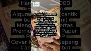 Mushaf Halimah Agenda A5  Penerbit Jabal [upl. by Argyres]