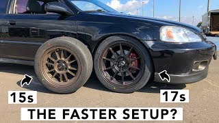 Is Bigger Better 15 Inch Vs 17 Inch Wheels amp Tires [upl. by Ardnoid133]