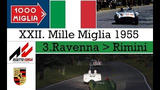 Mille Miglia 55  Stage 3Ravenna  Rimini  Porsche 550  TvCam [upl. by Reis]