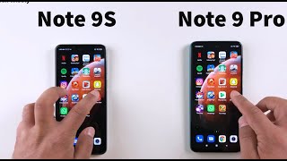 Xiaomi Redmi Note 9S vs Note 9 Pro  Speed Test  Size Comparison  Ram Management [upl. by Eico8]