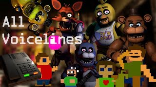 FNaF 1 All Voicelines With Subtitles [upl. by Haggerty]