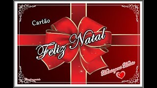 Mensagem de Natal  Cartão de felicidades [upl. by Ainniz]