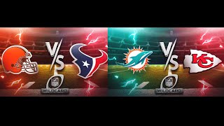 NFL Wild Card Reaction  Cleveland Vs Houston  Dolphins Vs Chiefs [upl. by Evania578]