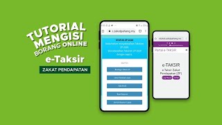 Tutorial Mengisi Borang Online ETaksir Zakat Pendapatan [upl. by Cochran35]