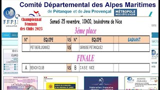 FFPJP 06 Finale Champ Féminin des Clubs 2023 BEACH Club vs CASE Nice [upl. by Josler970]