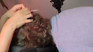 Relaxing ASMR SkullScalp Check on a Real Person [upl. by Krahling]