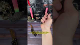 FUN Large Balisong Knives shortvideo butterflyknife tricks [upl. by Adnovad31]