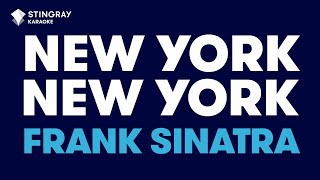 Frank Sinatra  New York New York Karaoke with Lyrics [upl. by Weinreb]