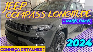 DETALHES DO JEEP COMPASS LONGITUDE  KIT DARK PACK 2024 E SOM BEATSA VERSÃO ESPECIAL RECHEADA DE [upl. by Teplitz578]