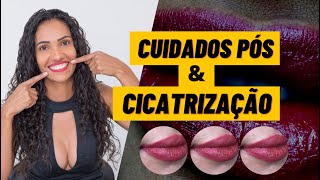 MICROPIGMENTAÇÃO LABIAL CUIDADOS PÓS E CICATRIZAÇÃO [upl. by Ainod]