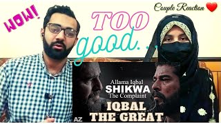 CoupleReactionvlogs on Shikwa The Complaint By Allama Iqbal Ft Ertugrul  Osman  Malik Shah [upl. by Papp]