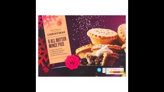 WAITROSE CHRISTMAS 6 ALL BUTTER MINCE PIES REVIEW [upl. by Daisy]