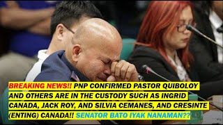 BREAKING NEWSPNP CONFIRMED PACQ AND 5 OTHERS ARE IN THE CUSTODY SEN BATO IYAK IYAK ULI [upl. by Elyrad699]