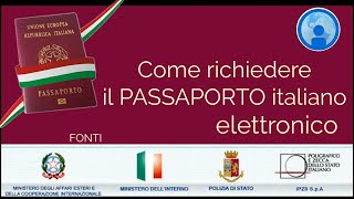 PASSAPORTO ELETTRONICO ITALIANO Come richiederlo o rinnovarlo con tutti i DOCUMENTI necessari [upl. by Ecnirp]