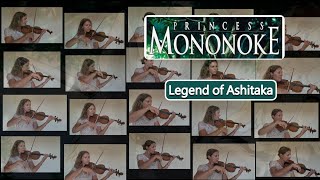 Princess Mononoke  The Legend of Ashitaka violin cover [upl. by Ahsinrev]