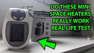 Russell Hobbs RHPH2001 500W Toasty Alpha space heater DO THEY WORK real world test [upl. by Llenod]