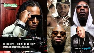 T Rone Ft Juicy J Jim Jones Fat Joe amp Raheem DeVaughn  Hello Love Remix [upl. by Nnaaras]