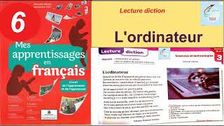 Lecture diction Lordinateur 6AEP Choukri Omar [upl. by Eivol]