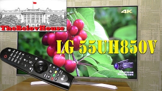 Честный обзор 4K телевизора LG 55UH850V управление со смартфона [upl. by Airdnekal]