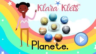 Klara leer van Planete Leer die name van verskillende planete [upl. by Kaz]