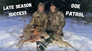 Bow Hunting 2020 Late Season MICHIGAN Doe [upl. by Atinrehs]