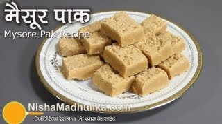 Mysore Pak Recipe  How To Make Mysore Pak [upl. by Hazem]