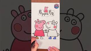 Coloring Peppa Pig With Suzy Sheep [upl. by Ajan432]