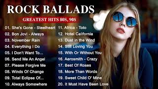 Best Rock Music Playlist 2020  Greatest Rock Ballads of The 80s and 90s [upl. by Mayce]