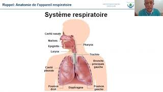 Cours 2 sémiologie Appareil Respiratoire Part1 infirmiers institut santé plus DR BENNANI [upl. by Baptist950]