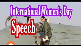 महिला दिन भाषण in englishwomen day speechInternational Womens day speech [upl. by Einobe]