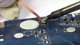 Laptop RTC Battery Replacement  Soldering [upl. by Anoirb384]