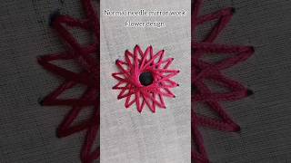 🪡Normal needle mirror work design for beginnershand embroidery embroideryyoutubevideoshorts [upl. by Notelrac425]