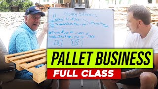 How To Resell Used Pallets  FULL TUTORIAL ft John Wilker  The Simplest Biz [upl. by Letsirk]