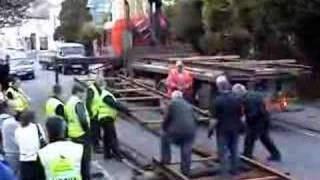 Trevithick Day 2008 unloading the train [upl. by Ellenehc]