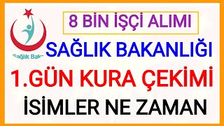 SAĞLIK BAKANLIĞI 8 BİN İŞÇİ ALIMI KURA ÇEKİMİ SAAT KAÇTA CANLI YAYIN NEREDE SAAT KAÇTA OLACAK DETAY✅ [upl. by Llertnod]