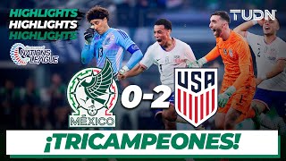 Resumen y goles  México 02 Estados Unidos  CONCACAF Nations League 2024  Final  TUDN [upl. by Adnaloy42]