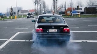 BMW M5 Burnout  Awesome sound 1080p HD [upl. by Airtina]