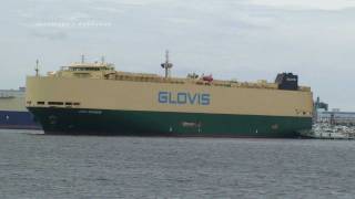 自動車運搬船 CARY RICKMERS 堺泉北港 回頭 出港 [upl. by Jaella]