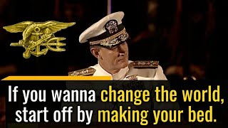 Speech To Change Your Life Today Admiral McRaven quotMake Your Bedquot Motivational Words Of Wisdom [upl. by Pinzler244]