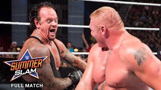 FULL MATCH  Brock Lesnar vs The Undertaker SummerSlam 2015 [upl. by Arreik977]