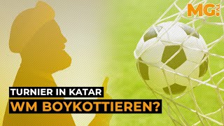 FußballWM in KATAR Initiative ruft zum Boykott auf [upl. by Allanson685]